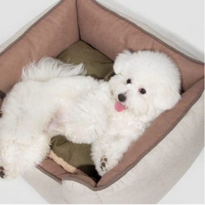 Rectangle Dog Bed Sleeping Sofa Non-Slip Bottom Pet Beds Sofa Cuddler